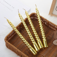 Bougeoirs de style européen en gros, bougies piliers en paraffine pour la maison, dîner romantique, mariage, anniversaire, décorations de Noël