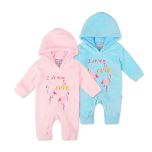 Combinaison d'hiver pour bébés garçons, vêtements pour nouveau-né, barboteuse d'hiver en flanelle d'animal, doux, épaisse