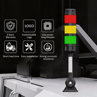 Balise lumineuse industrielle rotative Doingwin avec avertisseur sonore 95 dB, orientable à 180° °   Tourne-phare d'avertissement pour équipement de machine-outil CNC