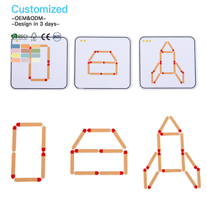 Jeu de puzzle en bois <span class=keywords><strong>Montessori</strong></span> EDULAND OEM ODM pour enfants, maternelle, mathématiques, logique, pensée créative - Product Image 4