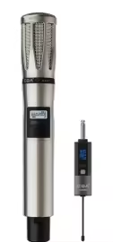 Micrófono profesional UHF inalámbrico de mano <span class=keywords><strong>CQA</strong></span>, construcción totalmente metálica, hasta 30m de rango de operación - Product Image 4