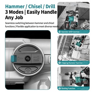 Set Trapano <span class=keywords><strong>Tassellatore</strong></span> Elettrico Industriale e Fai-da-te, Trapano <span class=keywords><strong>a</strong></span> Percussione e Martello Demolitore per Demolitori di Calcestruzzo - Product Image 5