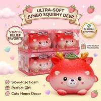 Jouets en silicone souple anti-stress, série Noël, motif cerf, fraise et pastèque, best-sellers