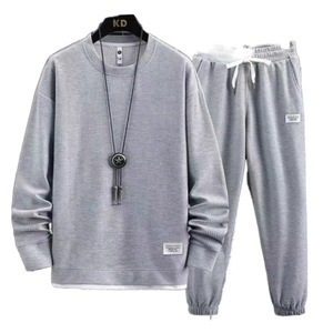 Conjunto de Ropa Deportiva Casual de Invierno para Hombre, Sudadera con Capucha y Pantalones de Punto, Talla Grande, Dos Piezas - Product Image 5
