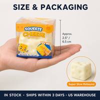 Jouet sensoriel anti-stress Southpeak en forme de fromage à presser, à remontée lente, expédié depuis les États-Unis, en stock, idéal comme cadeau