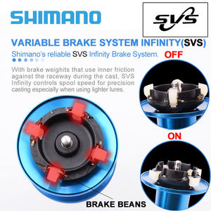 SLX XT 150 150HG 151 151HG 150XG 151XG 6,3: 1 <span class=keywords><strong>Max</strong></span> Drag 5/5.5kg HAGANE Body SVS System Shiman Baitcasting Carretes de pesca Cebo falso - Product Image 4