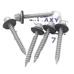 Tornillos para techos de acero al carbono Ocean Blue Hex Head Hoja de metal Tornillo para techo Tamaños #8 #10 #12 #14X2-<span class=keywords><strong>1</strong></span>/<span class=keywords><strong>2</strong></span> "Longitud 10mm Métrico - Product Image 5