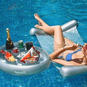Bandeja lateral inflable para <span class=keywords><strong>bañera</strong></span> de hidromasaje con asas para fiestas en la piscina Comida y bebida Cerveza Vino Bandeja inflable - Product Image 5