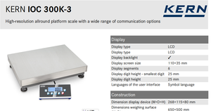 Báscula Digital Electrónica de Alta Precisión Veidt Weighing para Kern 300K-3, 150 kg*5 g/300 kg*10 g, Capacidad de Medición de hasta 300 kg-3 - Product Image 3