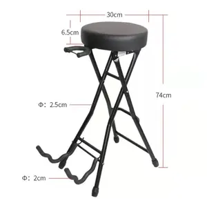 High quality and inexpensive leg stool with folding seat for guitar stand