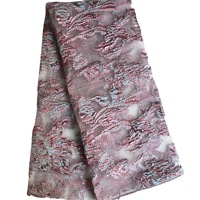 Tissu Jacquard Métallique Brocart Floral 3D Intriqué Teint en Fil Matière Lurex Scintillante pour Abaya, Caftan et Robe de Soirée Haut de Gamme