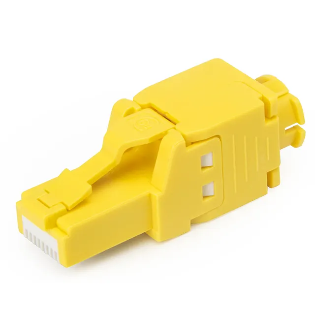 UTP Toolless RJ45 Connector Tool-Free Shielded Cat5e Cat6 Cat6a Cat7 Cat8 Field Connection Modular Plug