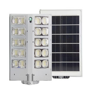 Todo en uno 600W 800W 1000W LED Luz de calle solar Sensor de movimiento Lámpara de seguridad para jardín al aire libre con poste retráctil - Product Image 2