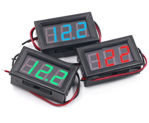 DC 4.5-30V vôn kế màu xanh/Màu xanh lá cây - Product Image 1