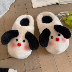 Hiver Fantaisie Mignon Maison Pantoufles Fourrure Antidérapant Intérieur PVC <span class=keywords><strong>Chien</strong></span> Cartoon Fuzzy Chambre Animal pantoufles <span class=keywords><strong>pour</strong></span> Femmes Filles - Product Image 5
