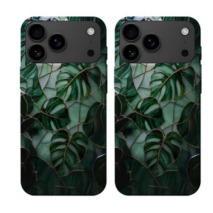 Nueva Funda Magnética para Teléfono con Diseño de Hoja Glaseada para iPhone 17 16 15 <span class=keywords><strong>Pro</strong></span> Max, Funda Dos en Uno de PC+TPU para iPhone 17 16 15 <span class=keywords><strong>Pro</strong></span> Max - Product Image 4