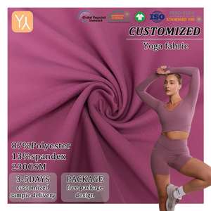 بيع مباشر من المصنع ، نسيج بوليستر سبانديكس مرن وجيد التهوية من النايلون والقطن - Product Image 1