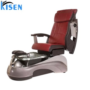 Kisen Factory 110V 220V New European Pink Black Modern Spa Pedicure Chairs Professional Luxury for Sale Spa Nail Beauty Salon - Product Image 1