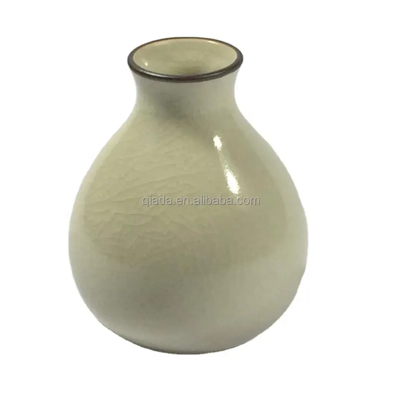 Antique Chảy Bình Gốm với Crack, giá rẻ flower vase