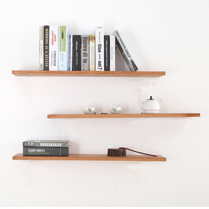 One word partition solid wood simple shelf wall shelf simple home office bookshelf wood mounted organizer storage holders rack