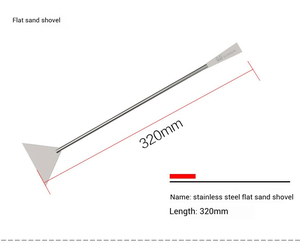 Kit di strumenti per piante acquatiche 304 in acciaio inossidabile serie SUNSUN SC-forbici ondulate e dritte, raschietto per alghe a curva di nichel per acquari - Product Image 2