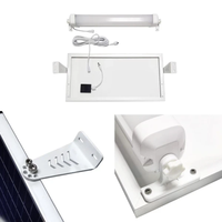 Lampe solaire à LED pour extérieur, tube lumineux 20W, panneau solaire, batterie Li-ion, étanche IP65, détecteur de mouvement PIR, 4 modes de fonctionnement
