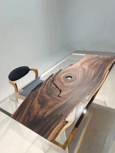 طاولة طعام عالية الجودة من الراتينج/خشب السنط/شجرة المطر ، طاولة طعام يمكن تخصيص الأحجام - Product Image 6