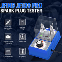 Testeur de Bougies d'Allumage Automobile JFIND JF109 Pro à Double Trou avec Housse de Protection