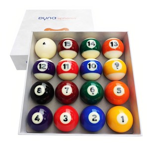Bolas de Billar de Resina y Latón Dynaspheres - Juego Completo de Bolas de Billar de Resina para Torneos y Entrenamiento - Product Image 4