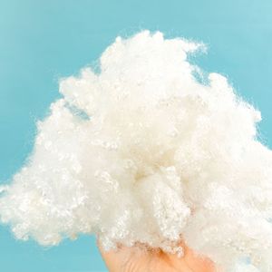 Filled Cotton <strong>PP</strong> Cotton Three-Dimensional Hollow Polyester Short <strong>Fiber</strong> Sample GRS Recycled Plush Cotton Concrete Wholesale 100g - Product Image 3