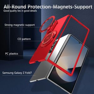 Étui de téléphone de luxe pliable, résistant aux chocs et aux chutes, avec support magnétique rotatif à 360°, aimant puissant N52, revêtement mat en polycarbonate rigide - Product Image 5