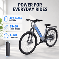 Vélo électrique EC150 US Stock 350w 48v 10.4ah 7 vitesses pour adulte