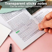 Post-Note adhésive transparente et personnalisée, transparente et collante