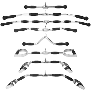 Accesorios de Gimnasio para Entrenamiento de Fuerza: Barras de Remo y Agarres para Máquina de Cable - Product Image 1
