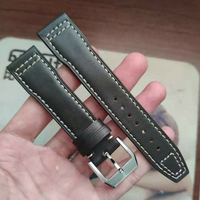 Montre de luxe haut de gamme, modèle de créateur, sur mesure, interface inclinée, fermoir métallique, bracelet en cuir véritable