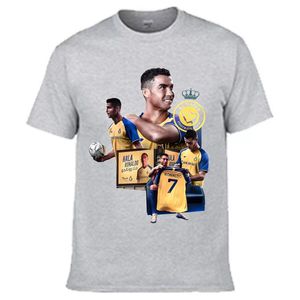 T-shirt Estiva Unisex in Cotone 100% Traspirante con Stampa C Luo, Stile Casual Europeo Americano, Taglio Dritto - Product Image 5