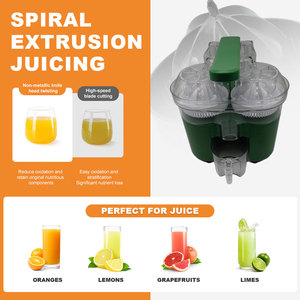 Extractor de jugo de doble cabezal eléctrico de cocina automático 120W 2 cabezales <span class=keywords><strong>exprimidor</strong></span> licuadora Extractor de naranja fabricante de jugo de cítricos - Product Image 3