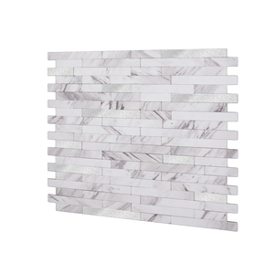 Tuiles composites en PVC autocollantes en mosaïque d'aluminium plus épaisses imperméables pour une utilisation administrative moderne - 10 pièces - Product Image 1