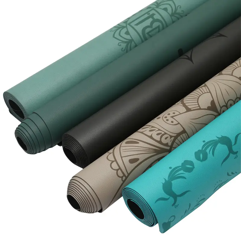 Antislip Grondgrip Rubber Yoga Mat Gepersonaliseerde Lichaamsuitlijning Milieuvriendelijk Aarde Pu Yoga Mat