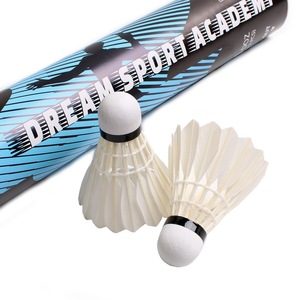 Volants de <span class=keywords><strong>badminton</strong></span> durables de qualité tournoi en plumes de canard ; Pack de 12 pour usage récréatif intérieur/extérieur adulte - Product Image 2