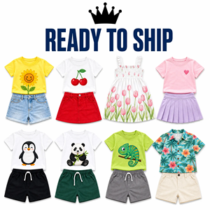 Ropa de Verano para Niños, Estilos Variados, Venta al por Mayor, Niños y Niñas de 0 a 12 Años, Lote Surtido, Tienda Física, Mezcla Aleatoria, China - Product Image 1