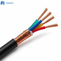 Kabel Kontrol Fleksibel Industri RVVP Berpelindung Konduktor Tembaga Terlilit Isolasi PVC IP65 2-6 Inti 0.2mm-1.5mm 300V/500V
