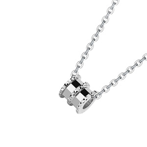 Collier fin en acier titane plaqué or blanc, design géométrique, chaîne de clavicule pour femmes, occasion cadeau - Product Image 3