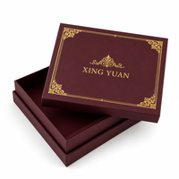 Emballage cadeau en carton rigide à deux pièces avec estampage à chaud, gaufrage, insert en mousse, logo personnalisé, impression personnalisée pour bougie