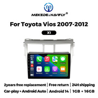 Navifly Système audio de voiture Écran tactile intégré Car-play Auto X1 X2 pour Toyota Vios Support BT DSP GPS WIFI