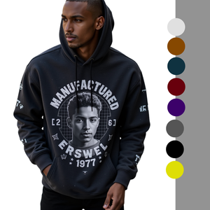 TKAN678 Hommes Vêtements Usine Populaire À Capuche Personnalisé Noir Blanc Polaire Pull Hoodies Surdimensionné Hommes Sweat - Product Image 1