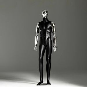 Mannequins d'Étalage Homme Musclés Corps Entier de Luxe avec Visage et Mains Chromés pour Vitrine - Product Image 3