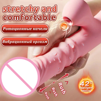 Teleskop 2 IN 1 Saugvibrator Dildo Vibrator Klitoris saugen G-Punkt Stimulation Vibrator Damen Sexspielzeug Erwachsenenprodukte