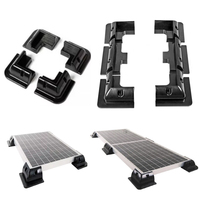 Supports de panneaux solaires d'angle en plastique ABS résistant aux UV, sans perçage, 4 pièces, pour camping-car, bateau, toit plat, camping-car et caravane