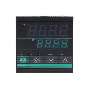 جهاز تحكم في درجة الحرارة الرقمي الذكي XRKC CH702 PID مع شاشة عرض ومرحل ذو مخرج مزدوج للتحكم الصناعي 220 فولت - Product Image 1